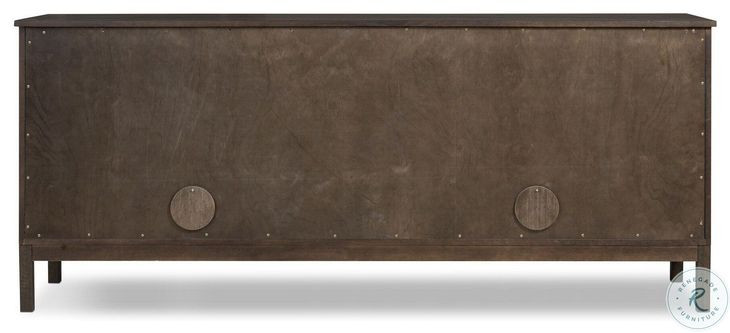 Alessio Smoked Black 4 Door Sideboard | Coleman Furniture