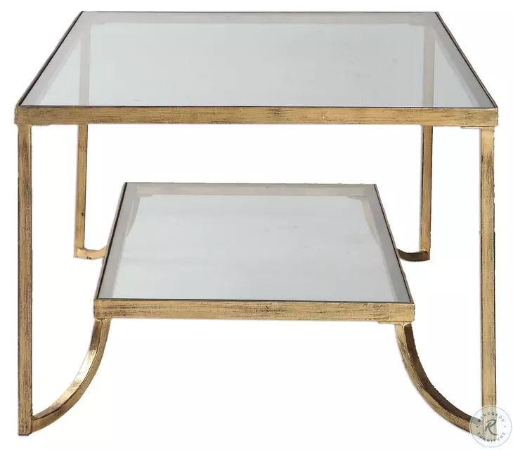 Mirana Antique Gold Leaf Cocktail Table