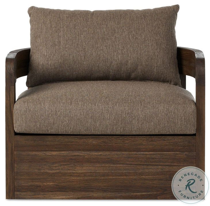 Jackson Ellor Brown Outdoor Swivel Chair