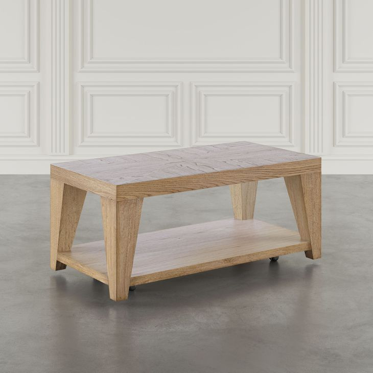 Laurel Creek Natural Rectangular Cocktail Table with Storage