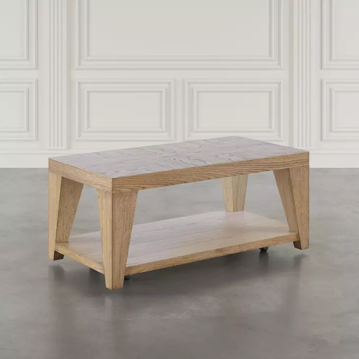 Laurel Creek Natural Rectangular Cocktail Table with Storage
