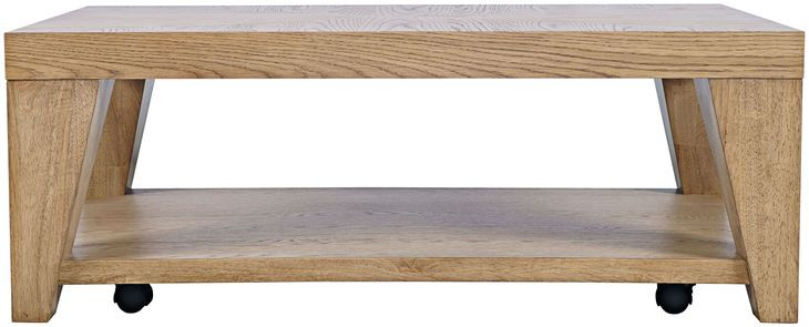 Laurel Creek Natural Rectangular Cocktail Table with Storage