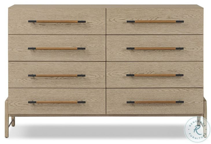 Rosedale Yucca Oak Veneer 8 Drawer Dresser
