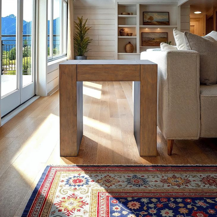 Taos Chestnut Square End Table