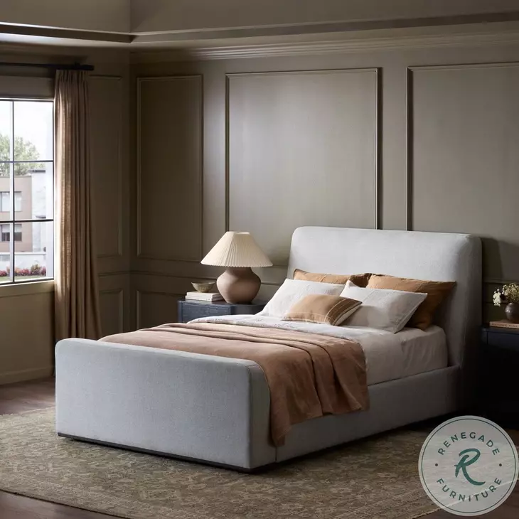 Colt Aldred Silver Performance Fabric King Upholstered Bed