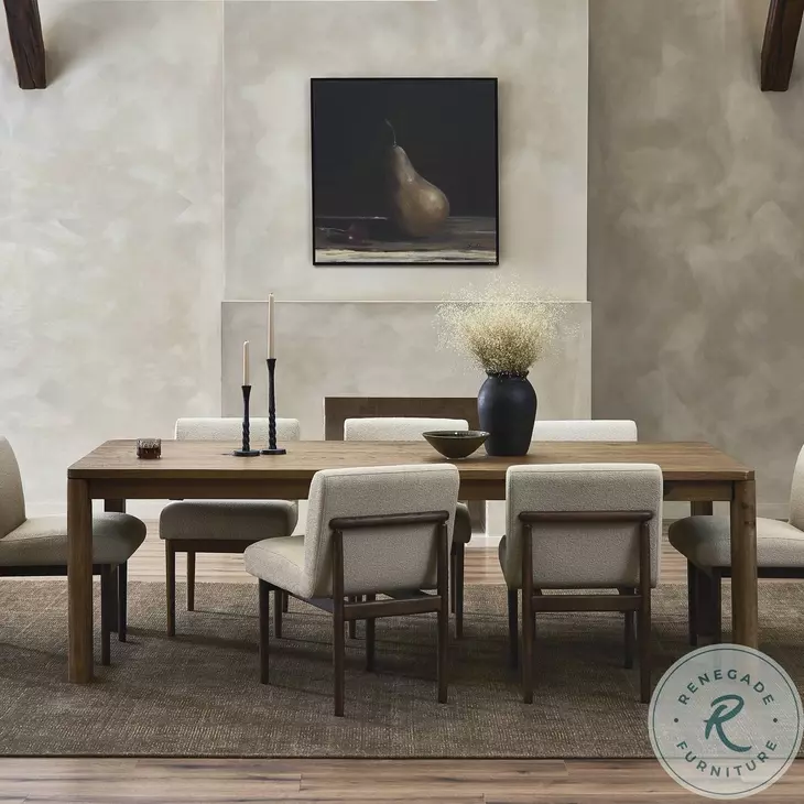 Noeline Resawn Worn Oak 136" Extendable Rectangular Dining Table