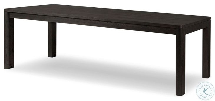Noeline Cracked Smoked Black Oak 136" Extendable Rectangular Dining Table