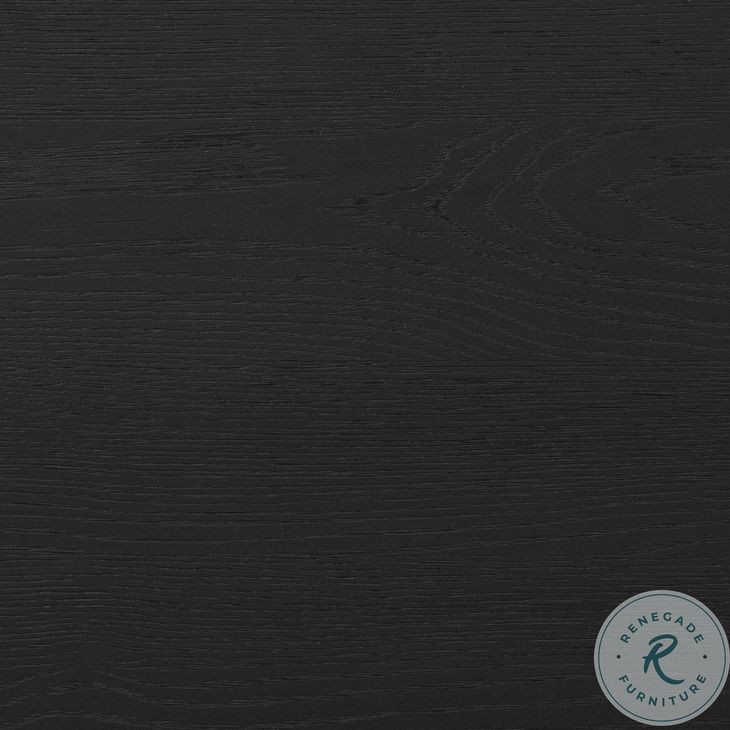 Rosedale Ebony Oak Veneer 3 Drawer Executive Desk