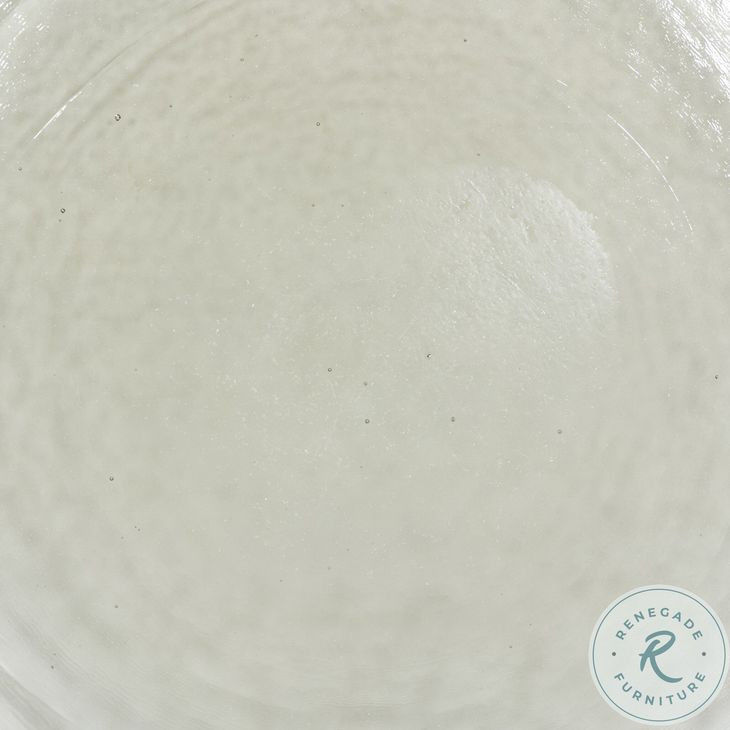 Yoko Clear Cast Glass Small Round Nesting Table