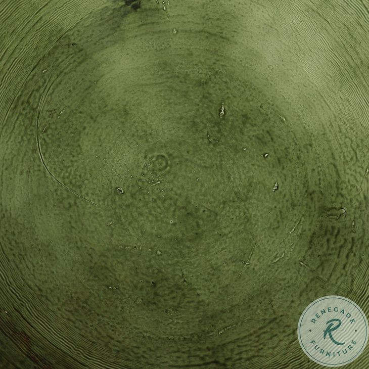 Yoko Moss Cast Glass Small Round Nesting Table