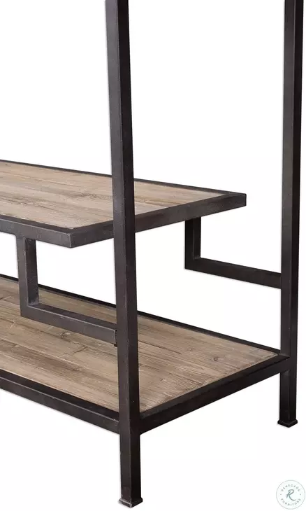 Tristan Aged Black Etagere