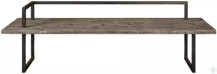 Herbert Antique Whitewash Bench