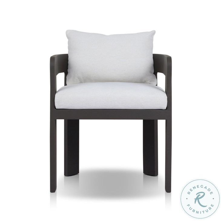 Jackson Alessi Linen Outdoor Metal Dining Chair