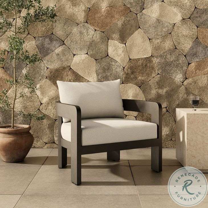 Jackson Alessi Linen Outdoor Metal Chair