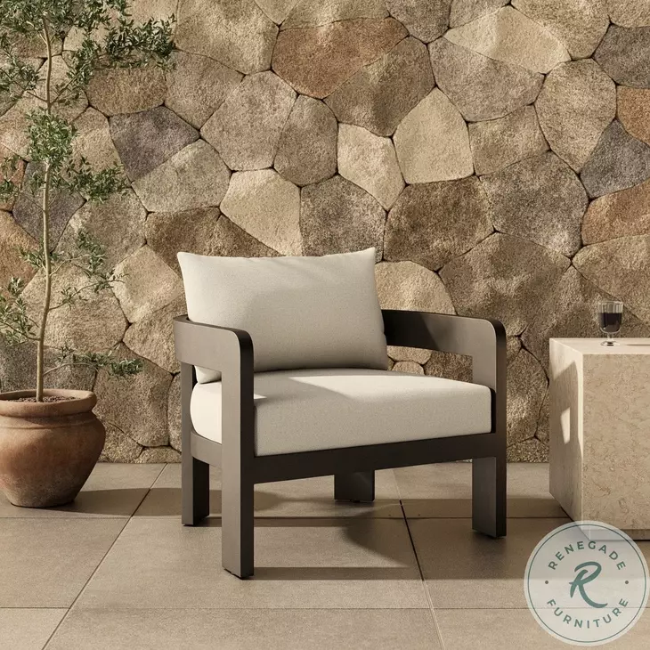 Jackson Alessi Linen Outdoor Metal Chair