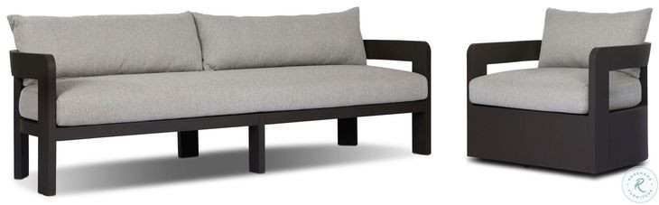 Jackson Concha Fog Upholstered Outdoor Metal Living Room Set