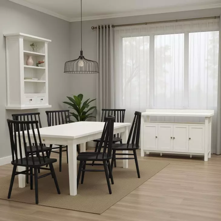 Avery Coconut Milk 72" Extendable Rectangular Dining Table