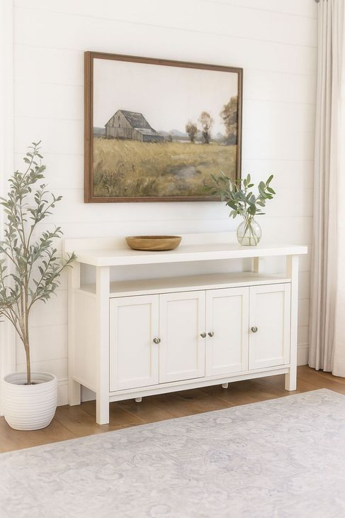 Avery Coconut Milk 4 Doors Sideboard