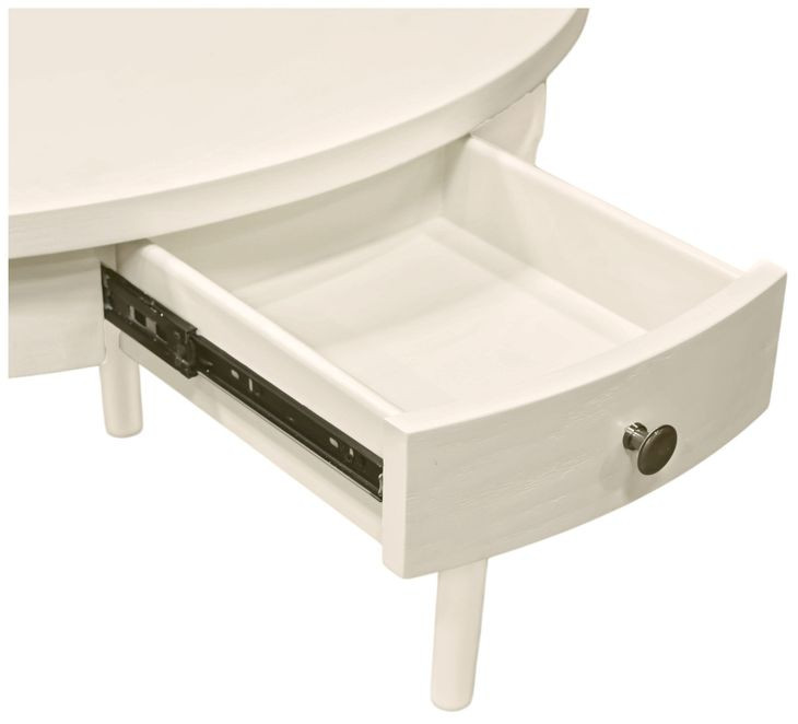 Avery Coconut Milk 54" Round Dining Table