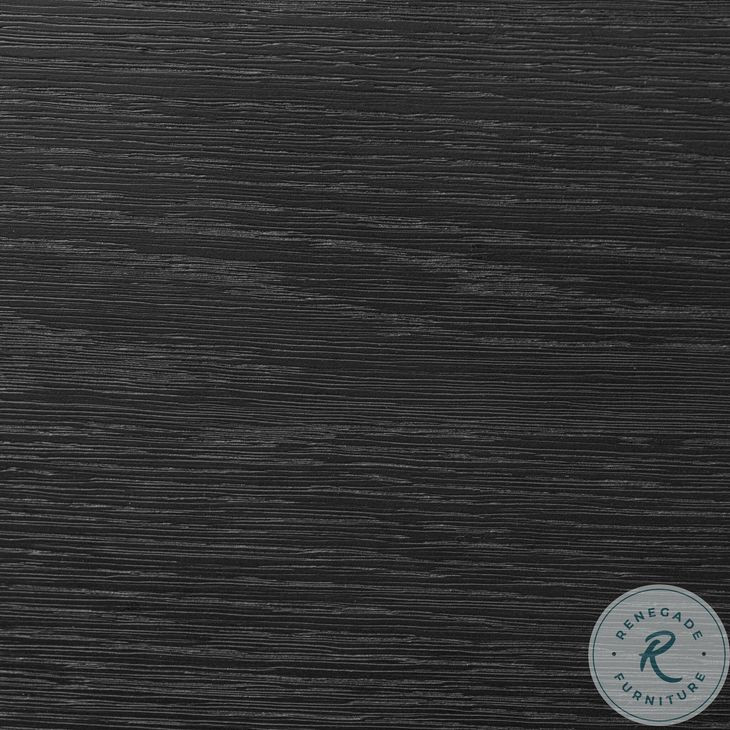 Tolle Drifted Matte Black Veneer 6 Drawer Dresser