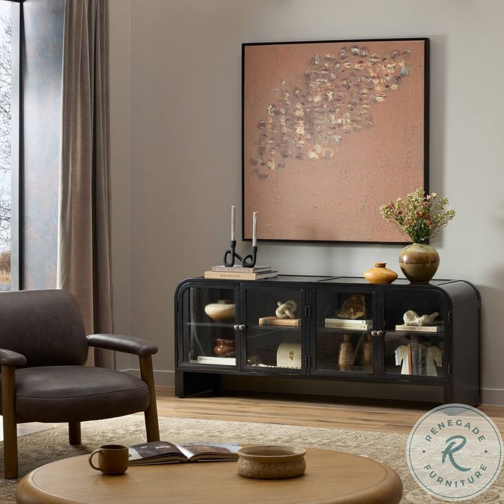 Breya Black 70" Media Console