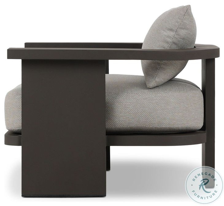 Tahana Casa Grey Performance Fabric Upholstered Outdoor Metal Living Room Set