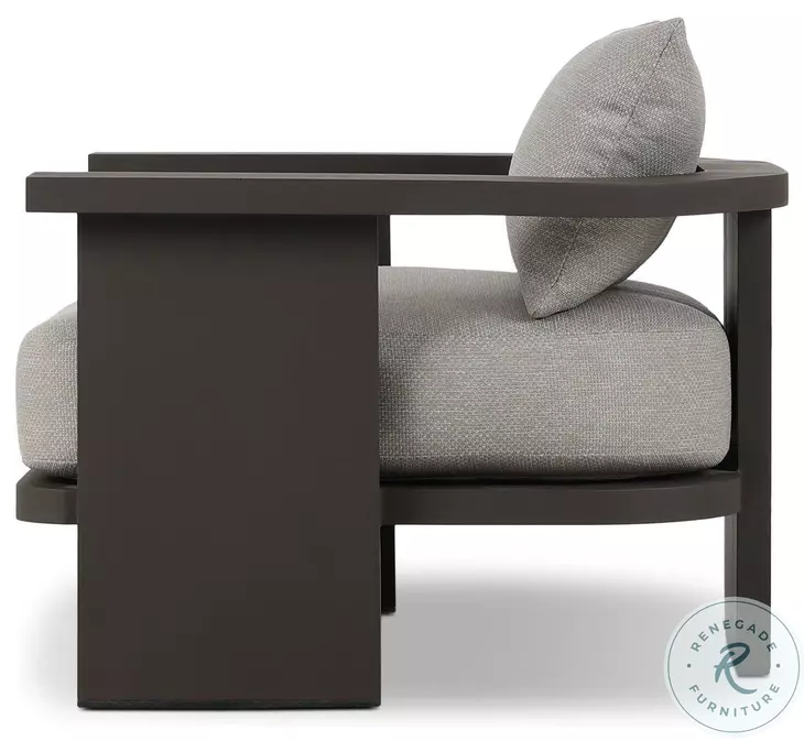 Tahana Casa Grey Performance Fabric Upholstered Outdoor Metal Living Room Set