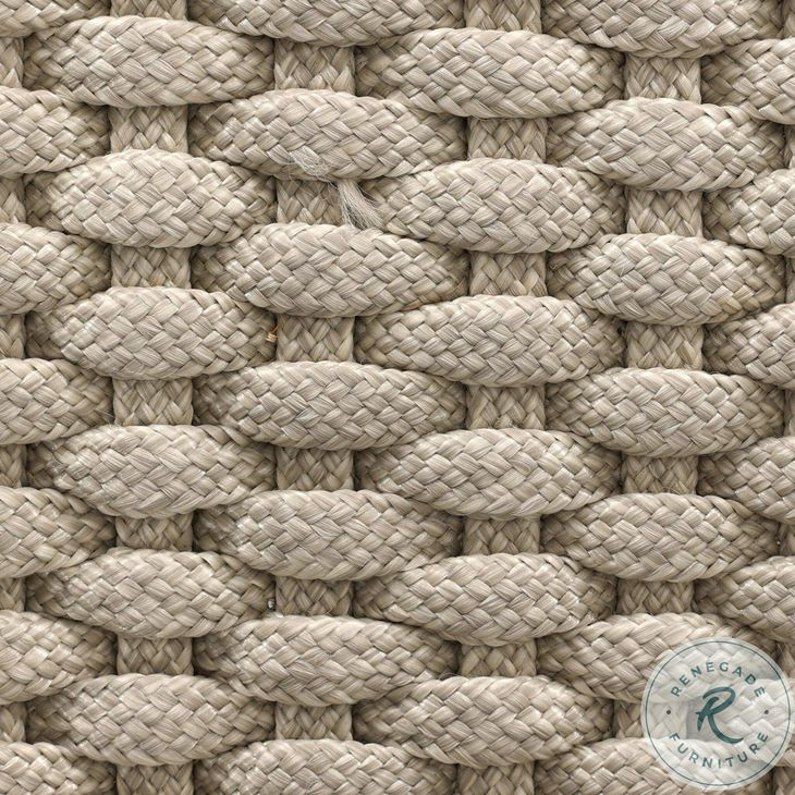 Delano Ivory Rope Outdoor Metal Chair