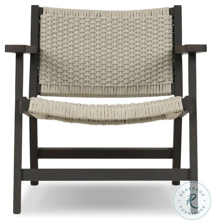 Delano Ivory Rope Outdoor Metal Chair
