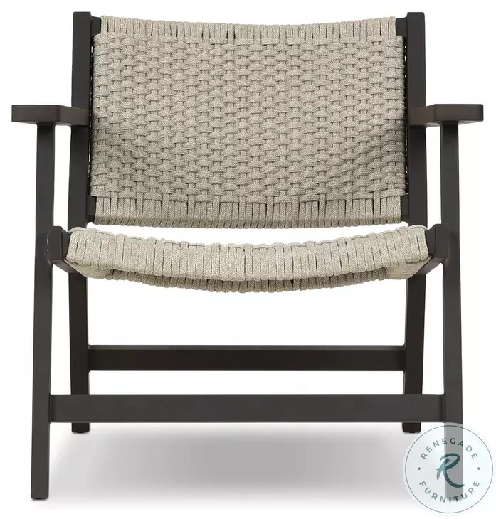 Delano Ivory Rope Outdoor Metal Chair