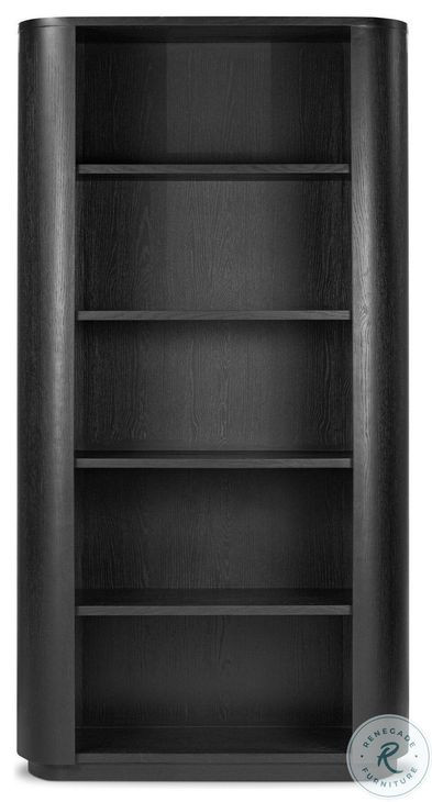 Pilar Charcoal Oak Veneer Bookcase