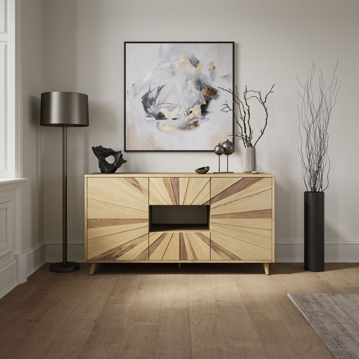 Reece Light Oak 60" Media Console