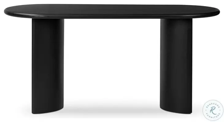 Paden Aged Black Acacia 65" Desk