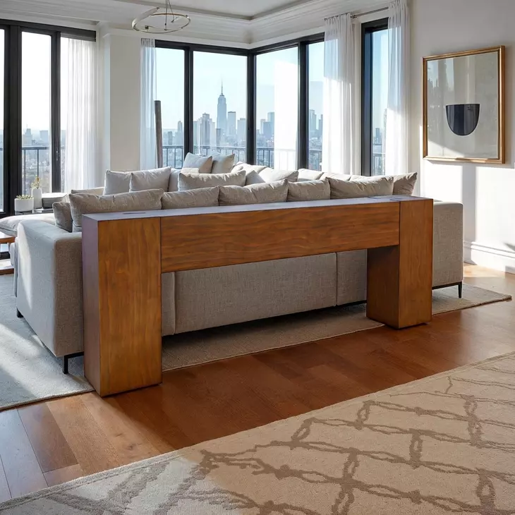 Taos Chestnut 79" Sofa Console Table