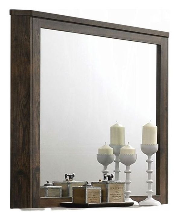 Elettra Rustic Walnut Rectangular Dresser Mirror