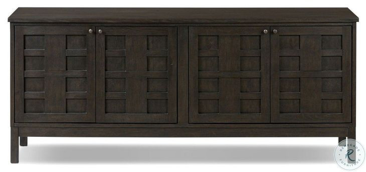 Alessio Smoked Black 66" Media Console