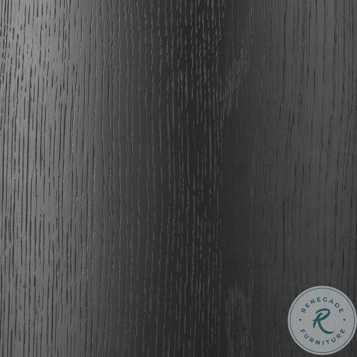 Pilar Charcoal Oak Veneer 2 Glass Door Cabinet