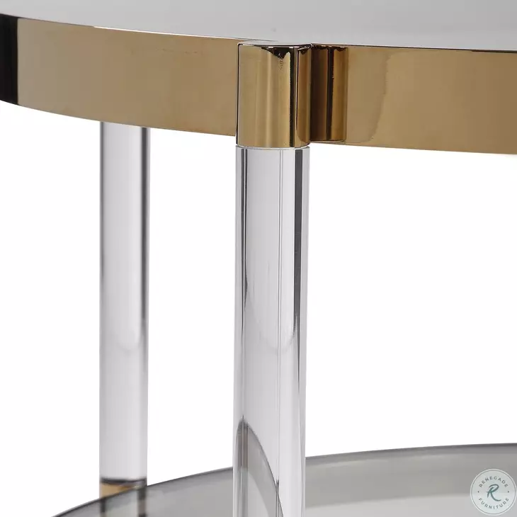 Mira Gold Cocktail Table