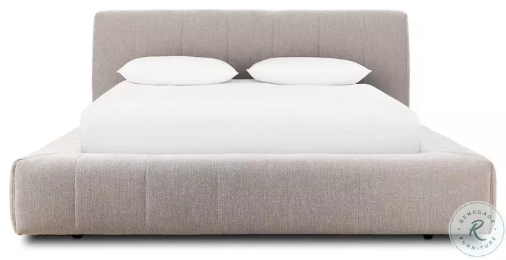 Langham Napa Sandstone King Upholstered Platform Bed