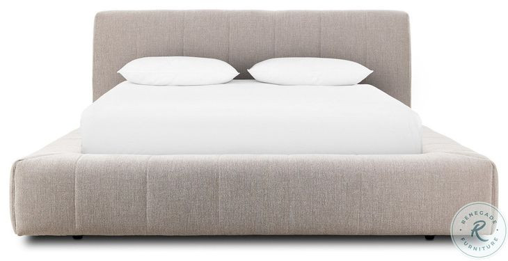 Langham Napa Sandstone Queen Upholstered Platform Bed