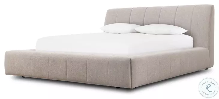 Langham Napa Sandstone Queen Upholstered Platform Bed
