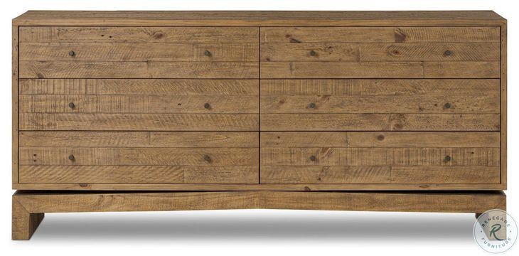 Matthes Sierra Rustic Natural 6 Drawer Dresser