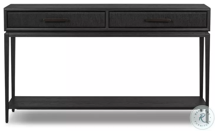 Rosenell Black Oak Veneer 60" Console Table