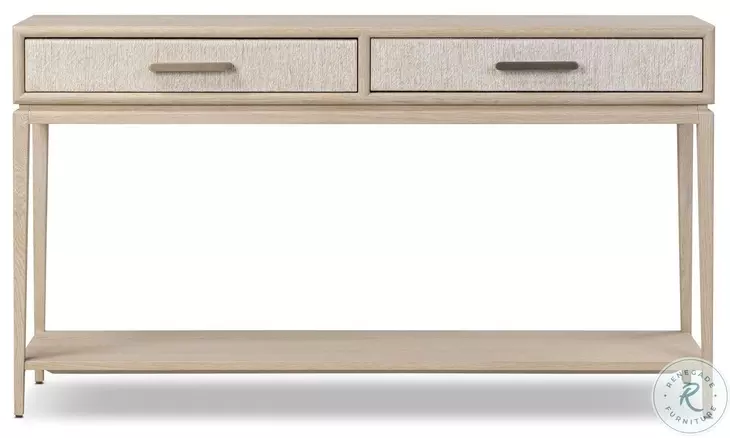 Rosenell Natural Oak Veneer 60" Console Table