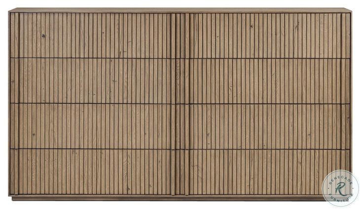 Leo Rustic Grey 8 Drawer Dresser