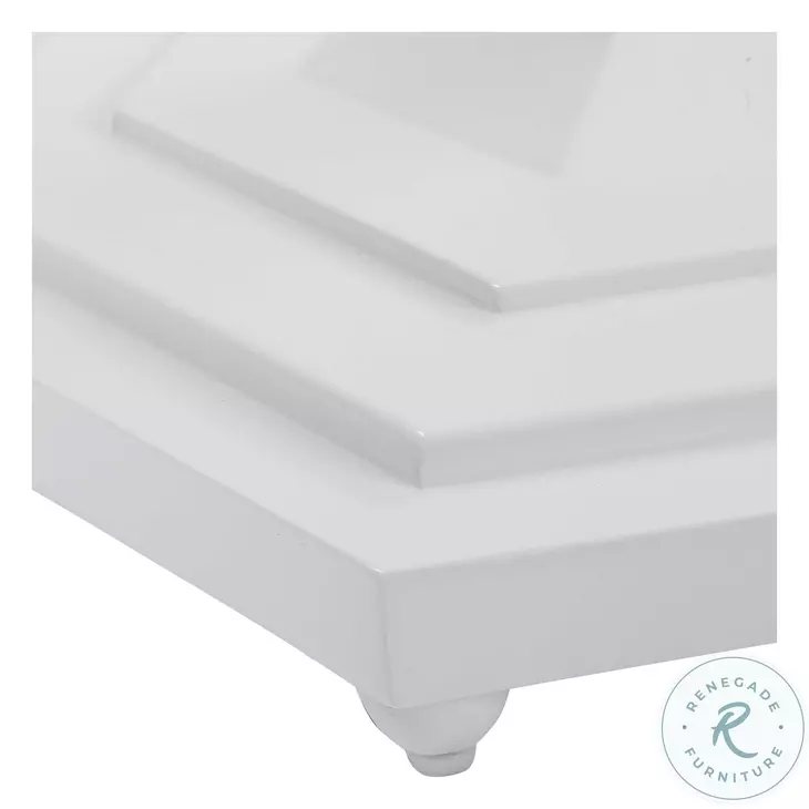 Moriena Gloss White Foyer Table