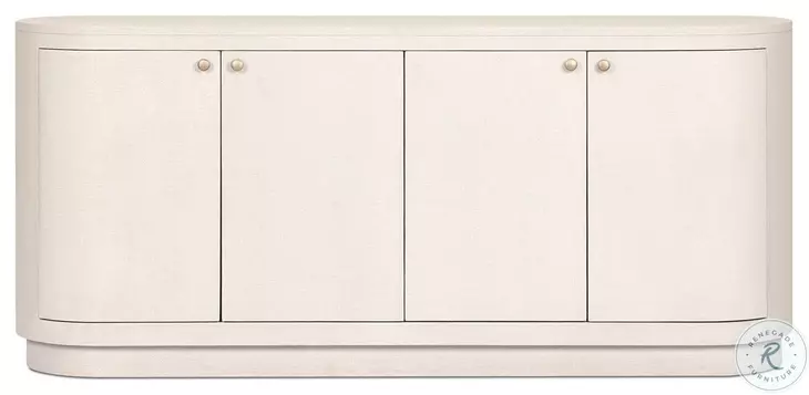 Amelia Ivory Painted Linen 4 Door Sideboard