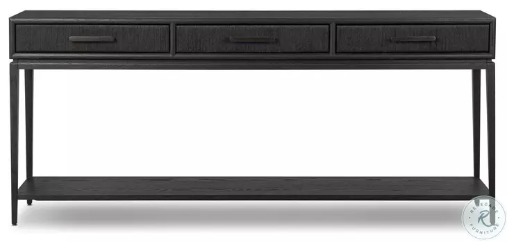 Rosenell Black Oak Veneer 78" Console Table