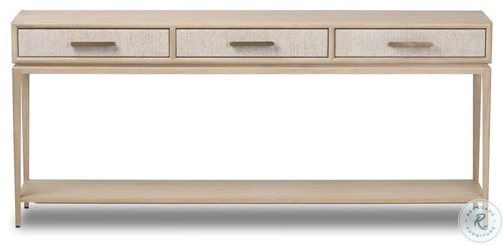 Rosenell Natural Oak Veneer 78" Console Table