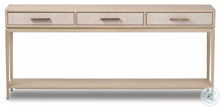 Rosenell Natural Oak Veneer 78" Console Table